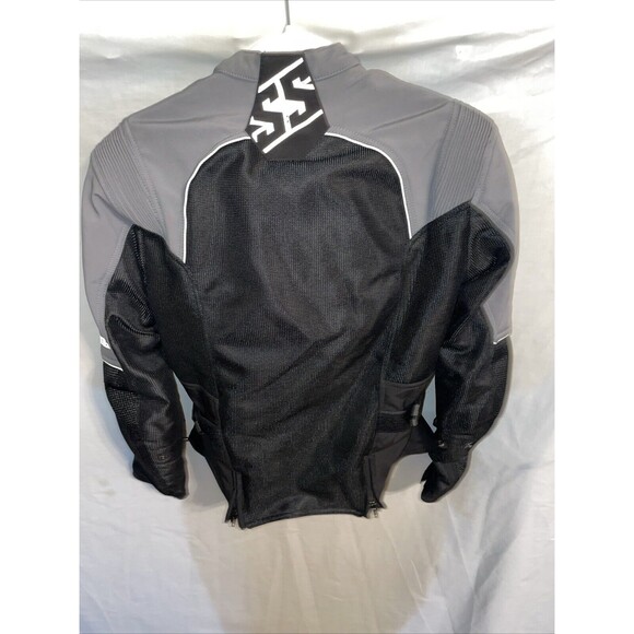 Speed & Strength Women’s Armored Motorcycle Jacket Size Medium Black Silver Zip - Picture 8 of 12